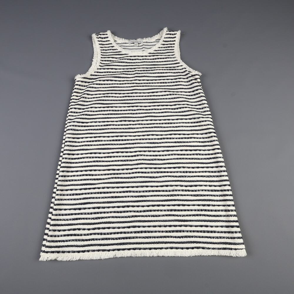Green Envelope Los Angles Womens M Slip Dress Sleeveless Stripes Fringe 71298